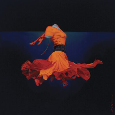 dancing hibiscus 100x100cm 2015